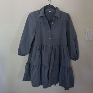 Stylish Sage Green Button-Up Dress. Size S. Offers👍